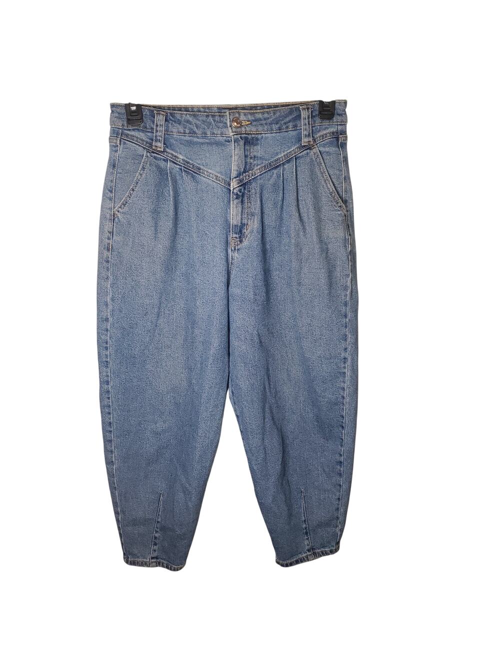 Wild Fable High Rise Balloon Jeans Size 10 (30x24) Cropped Tapered